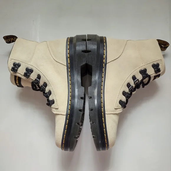 NEW Dr.Martens Cream Suede Utility Boots Women's 6 - Picture 4 of 9